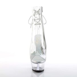 Pleaser Stivaletti KISS-1018C Trasparente/Trasparente EU-35 / US-5