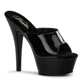 Pleaser Sandali KISS-201 Vernice Nero/Nero EU-35 / US-5