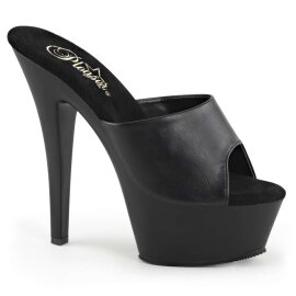 Pleaser Sandali KISS-201 Similpelle Nero/Nero Opaco EU-35...