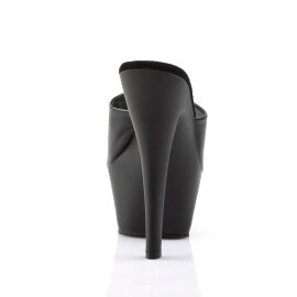 Pleaser Sandali KISS-201 Similpelle Nero/Nero Opaco EU-35 / US-5