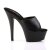 Pleaser Sandali KISS-201 Similpelle Nero/Nero Opaco EU-35 / US-5