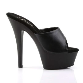 Pleaser Sandali KISS-201 Similpelle Nero/Nero Opaco EU-37 / US-7