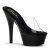 Pleaser Sandali KISS-201 Trasparente/Nero EU-35 / US-5
