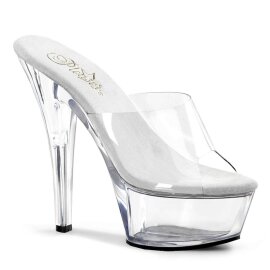 Pleaser Sandali KISS-201 Trasparente/Trasparente EU-40 /...