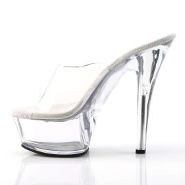 Pleaser Sandali KISS-201 Trasparente/Trasparente EU-35 / US-5