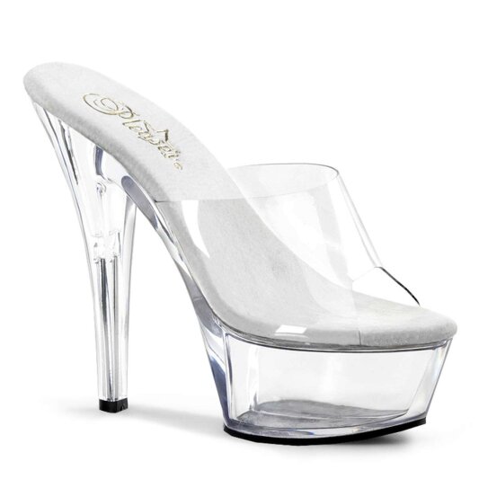 Pleaser Sandali KISS-201 Trasparente/Trasparente EU-37 / US-7