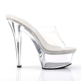 Pleaser Sandali KISS-201 Trasparente/Trasparente EU-37 / US-7
