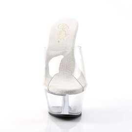 Pleaser Sandali KISS-201 Trasparente/Trasparente EU-39 /...