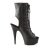 Pleaser DELIGHT-1016 Stivaletti - Similpelle Nero/Nero Opaco EU-37 / US-7