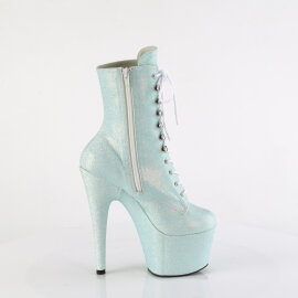 Pleaser ADORE-1020SDG Stivaletti Con Plateau Glitter Blu EU-40 / US-10