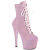 Pleaser ADORE-1020SDG Stivaletti Con Plateau Glitter Rosa EU-40 / US-10