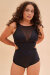Lunalae Bodysuit Isabella Cut Out Maglia Nero B-Stock