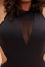 Lunalae Bodysuit Isabella Cut Out Maglia Nero B-Stock