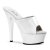 Pleaser Mules KISS-201 Vernice Bianco/Bianco EU-35 / US-5