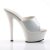 Pleaser Mules KISS-201 Vernice Bianco/Bianco EU-35 / US-5
