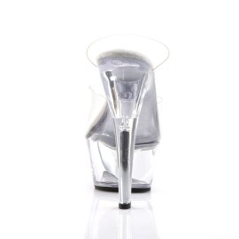 Pleaser Mules KISS-202 Trasparente/Trasparente EU-35 / US-5