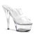Pleaser Mules KISS-202 Trasparente/Trasparente EU-35 / US-5