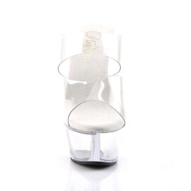 Pleaser Mules KISS-202 Trasparente/Trasparente EU-37 / US-7