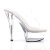Pleaser Mules KISS-202 Trasparente/Trasparente EU-37 / US-7