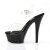 Pleaser Sandali KISS-208 Trasparente Nero EU-38 / US-8