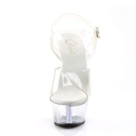 Pleaser Sandali KISS-208 Trasparente/Trasparente EU-37 /...