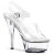Pleaser Sandali KISS-208 Trasparente/Trasparente EU-37 / US-7