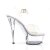 Pleaser Sandali KISS-208 Trasparente/Trasparente EU-37 / US-7