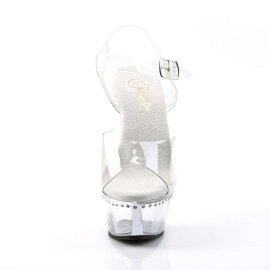 Pleaser Sandali KISS-208LS Trasparente/Trasparente EU-35...