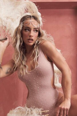 Lunalae Body Imogen Diamante Taupe M