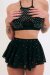 Lunalae Top Demi Diamante Nero S
