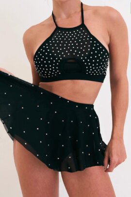 Lunalae Shorts Sarah Diamante Nero XL