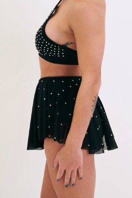 Lunalae Shorts Sarah Diamante Nero XL