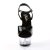 Pleaser Sandali KISS-209 Vernice Nero/ Trasparente EU-35 / US-5