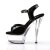 Pleaser Sandali KISS-209 Vernice Nero/ Trasparente EU-35 / US-5