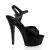Pleaser Sandali KISS-209 Pelle Nero/Nero EU-35 / US-5