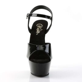 Pleaser Sandali KISS-209 Vernice Nero/Nero EU-37 / US-7