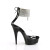 Pleaser DELIGHT-624RS Sandali Con Plateau Trasparente Strass Trasparente EU-40 / US-10