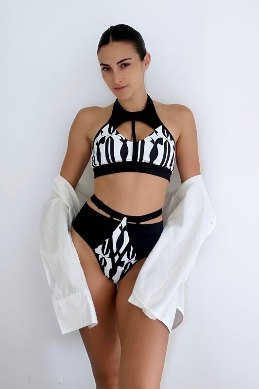 Oksa Wear Top Jadore Black-White