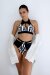 Oksa Wear Top Jadore Black-White
