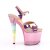 Pleaser Sandali UNICORN-711T TPU Rosa Cangiante/Rosa Bubble Gum Multicolore EU-36 /US-6