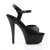 Pleaser Sandali KISS-209 Similpelle Nero/Nero Opaco EU-35 / US-5