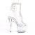 Pleaser STARDUST-1018C-2RS Stivaletti con Plateau Trasparente EU-39 / US-9