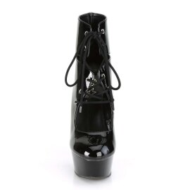 Pleaser DELIGHT-600-22 Stivaletti - Vernice Nero/Nero...
