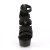 Pleaser Sandali DELIGHT-659 Fascia Elastica-Similpelle Nero/Nero Opaco EU-35 / US-5