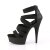 Pleaser Sandali DELIGHT-659 Fascia Elastica-Similpelle Nero/Nero Opaco EU-35 / US-5