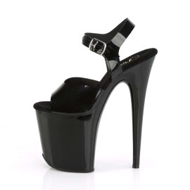 Pleaser Sandali FLAMINGO-808N TPU Nero (Effetto Gelatina)/Nero EU-40 / US-10