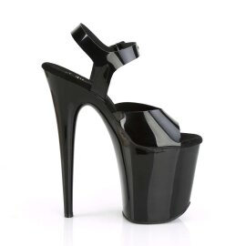 Pleaser Sandali FLAMINGO-808N TPU Nero (Effetto Gelatina)/Nero EU-40 / US-10