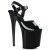 Pleaser Sandali FLAMINGO-808N TPU Nero (Effetto Gelatina)/Nero EU-40 / US-10
