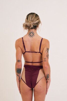 Lunalae Shorts Lola High Waist Plum XS