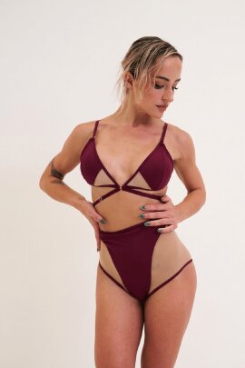 Lunalae Shorts Lola High Waist Plum L